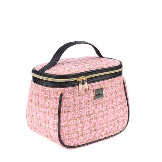 Beauty Case Tweed Rosa